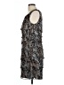 Connected Apparel 100% Polyester Animal Print Gray Cocktail Dress Size 12 - photo 5