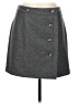 Ann Taylor LOFT Solid Gray Wool Skirt Size 8 - photo 1