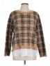 Anne Klein Plaid Tan Pullover Sweater Size 1X - photo 1