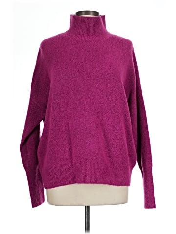 Knit Mix Turtleneck Sweater (view 1)