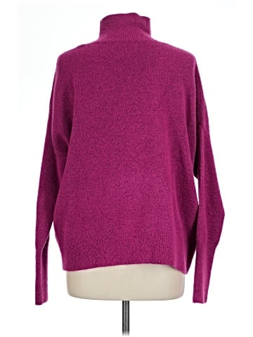 Knit Mix Turtleneck Sweater (view 2)