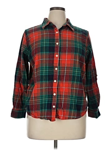 Laura Scott Long Sleeve Button-Down Shirt (view 1)