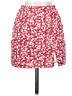 Shein Floral Red Casual Skirt Size 2 - photo 1