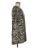La Mer Luxe 100% Rayon Animal Print Ivory Short Sleeve Top Size M - photo 4
