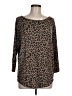 Market and Spruce Animal Print Multi Color Brown Pullover Sweater Size M - photo 1