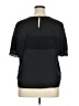 Worthington 100% Polyester Black Short Sleeve Blouse Size XL - photo 2