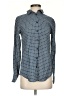 Van Heusen Print Blue Long Sleeve Button-Down Shirt Size XS - photo 1
