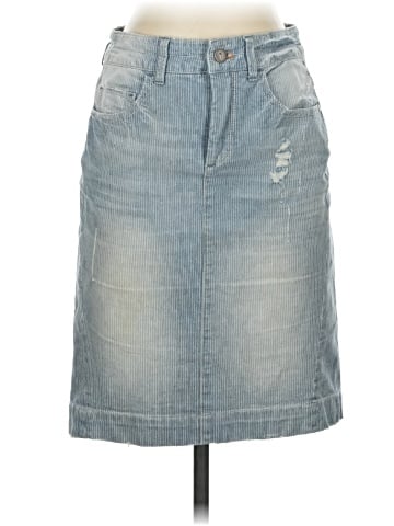 Pilcro and the Letterpress Denim Skirt (view 1)