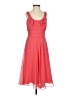 David's Bridal 100% Polyester Pink Cocktail Dress Size 2 - photo 1