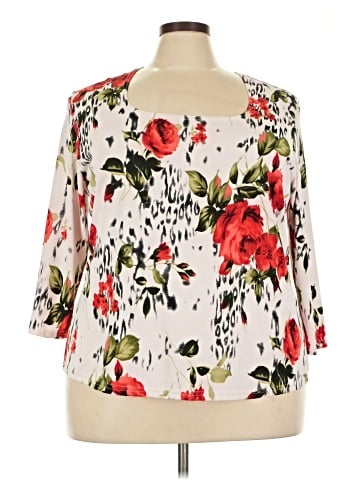 DressBarn 3/4 Sleeve T-Shirt (view 1)