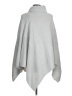 Simplee 100% Acrylic Silver Blue Poncho One size - photo 2