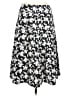 Harold's 100% Cotton Print Black Casual Skirt Size 10 - photo 1