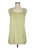 Ann Taylor Solid Green Sleeveless Top Size M - photo 1