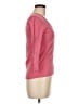 Three Dots 100% Combed Cotton Pink 3/4 Sleeve Top Size M - photo 4