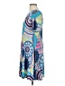 Unbranded Paisley Blue Casual Dress Size L - photo 5
