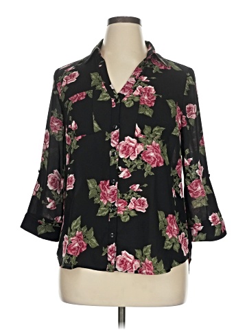Iz Byer 3/4 Sleeve Blouse (view 1)