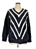 Emaline Woman Chevron-herringbone Blue Pullover Sweater Size XL (estimated) - photo 1