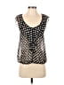 Soprano 100% Polyester Black Sleeveless Blouse Size XS - photo 1