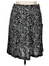 Christopher & Banks 100% Rayon Animal Print Silver Black Casual Skirt Size 14 - photo 1
