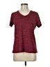 Unbranded 100% Polyester Burgundy Short Sleeve Top Size M - photo 1