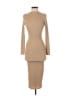 PrettyLittleThing Solid Tan Cocktail Dress Size 6 - photo 1