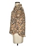 CAbi 100% Polyester Animal Print Brown Tan Short Sleeve Blouse Size XS - photo 5