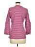 Basic Editions 100% Cotton Stripes Pink 3/4 Sleeve T-Shirt Size M - photo 2