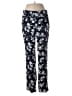 Banana Republic 100% Polyester Floral Blue Casual Pants Size 2 - photo 1