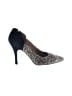 Madewell Animal Print Black Brown Heels Size 7 1/2 - photo 1