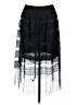Assorted Brands 100% Polyester Black Casual Skirt One size - photo 1
