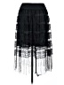 Assorted Brands 100% Polyester Black Casual Skirt One size - photo 2