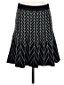 Max Studio Chevron-herringbone Black Casual Skirt Size S - photo 1