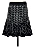 Max Studio Chevron-herringbone Black Casual Skirt Size S - photo 2