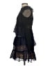 Self-Portrait 100% Polyester Black Blue Cocktail Dress Size 4 - photo 5