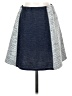 Oddi Chevron-herringbone Blue Denim Skirt Size S (estimated) - photo 1
