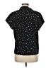 Shein 100% Polyester Stars Black Short Sleeve Blouse Size 8 - 10 - photo 2