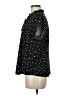 Shein 100% Polyester Stars Black Short Sleeve Blouse Size 8 - 10 - photo 5