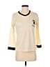 Unbranded Ivory 3/4 Sleeve T-Shirt Size M - photo 1