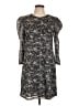 MICHAEL Michael Kors 100% Polyester Gray Casual Dress Size L - photo 1