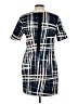 Sam & Lavi Plaid Blue Casual Dress Size L - photo 2