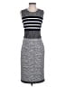Max Mara Stripes Gray Black Casual Dress Size L (estimated) - photo 1