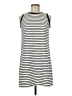 Aqua Stripes White Casual Dress Size M - photo 1
