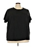 Basic Editions 100% Cotton Solid Black Short Sleeve T-Shirt Size 4X - photo 1