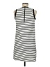 Aqua Stripes White Casual Dress Size M - photo 2
