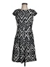 AB Studio Chevron-herringbone Black Casual Dress Size 6 - photo 1