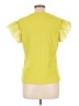 Nicole Miller Yellow Short Sleeve Top Size L - photo 2