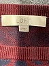 Ann Taylor LOFT Animal Print Burgundy Pullover Sweater Size M - photo 7