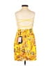 PrettyLittleThing 100% Polyester Print Yellow Cocktail Dress Size 2 - photo 2