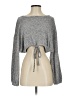 American Threads Metallic Gray Pullover Sweater Size S - photo 1