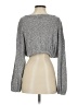 American Threads Metallic Gray Pullover Sweater Size S - photo 2